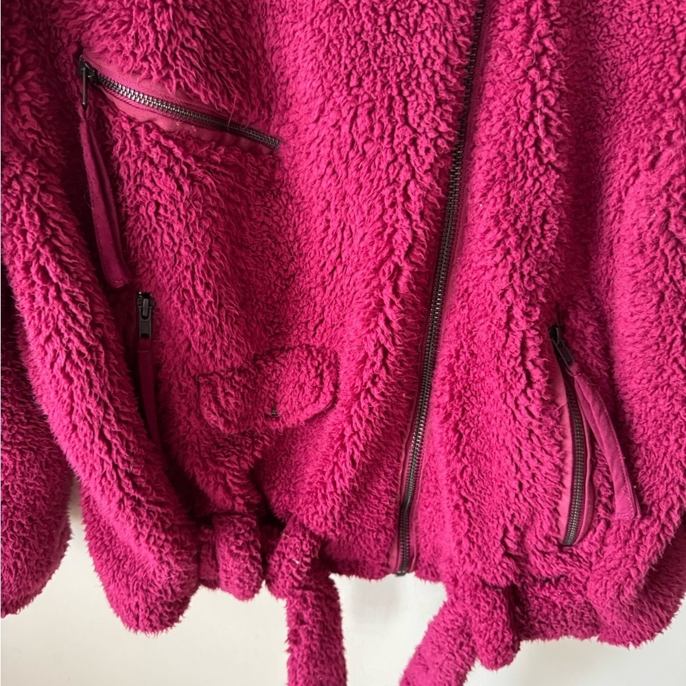 We The Free Burgundy Teddy Jacket - Picture 11 of 12